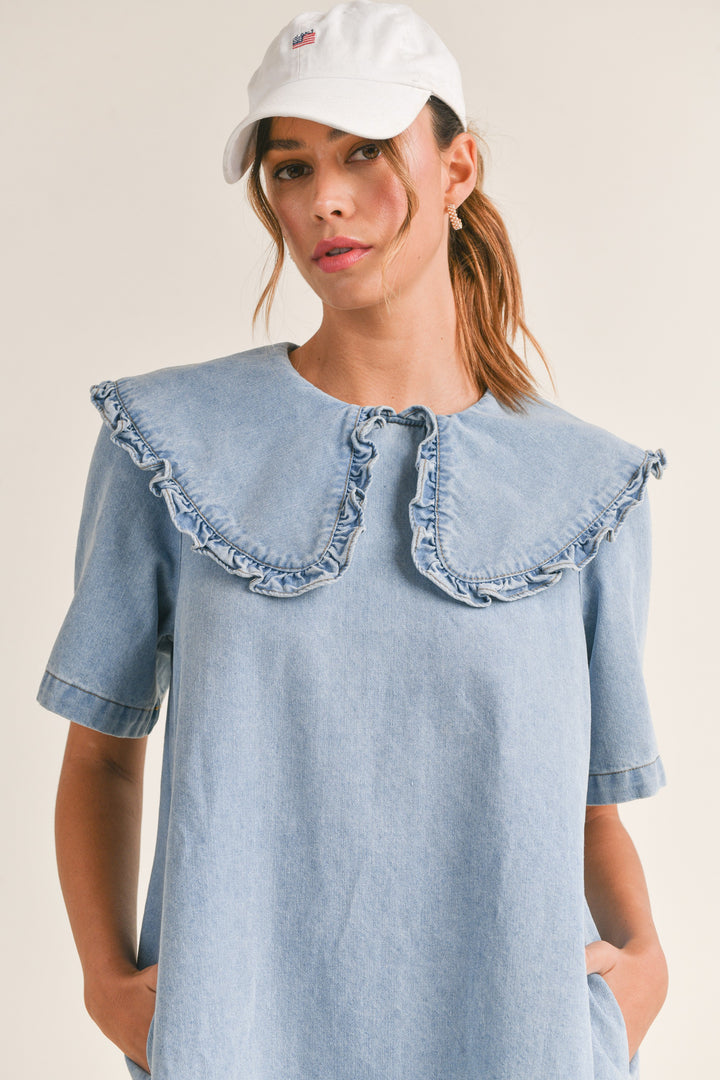 bare denim dresses Kendall Denim Dress