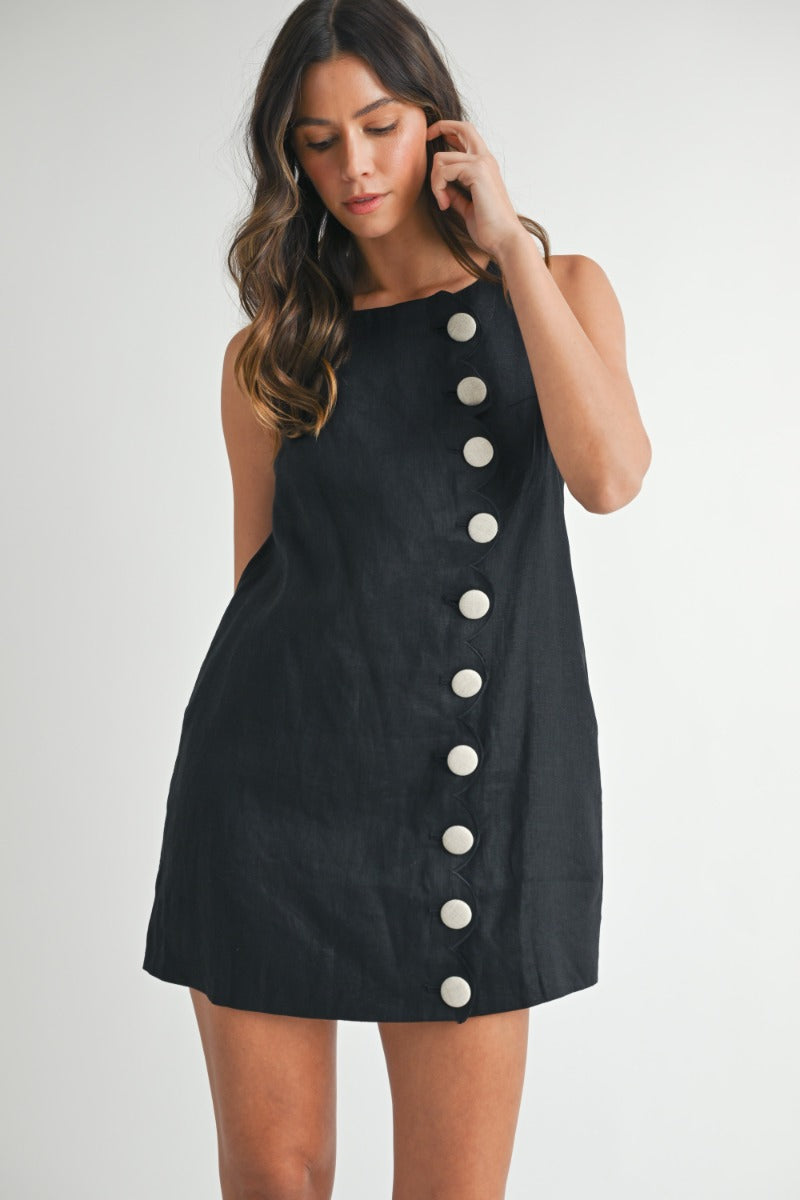 Shayna Linen Dress Large